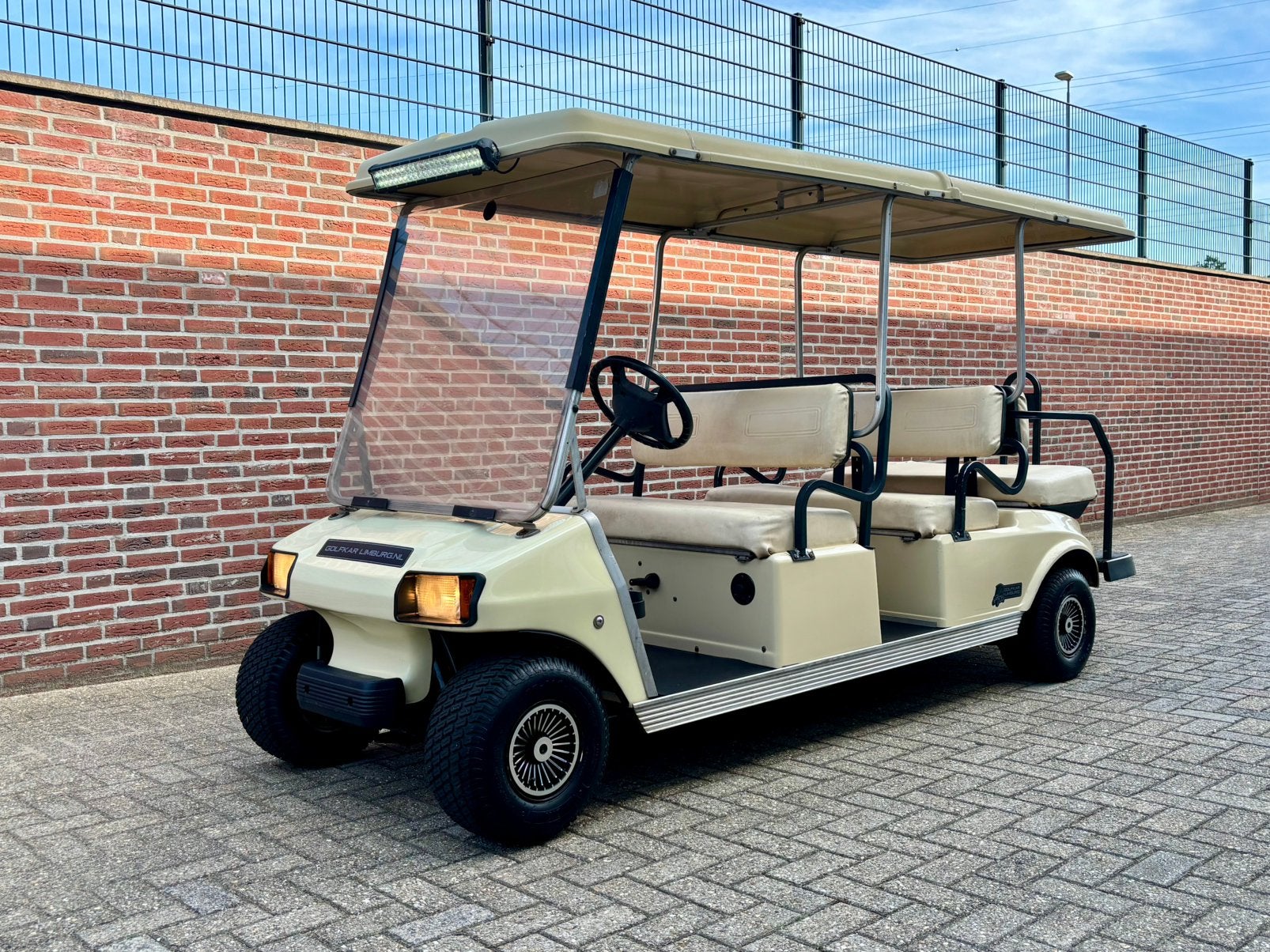 Prachtige Benzine Clubcar Villager 6p Golfkar, Sport en Fitness, Golf, Ophalen of Verzenden, Zo goed als nieuw, Golfkar