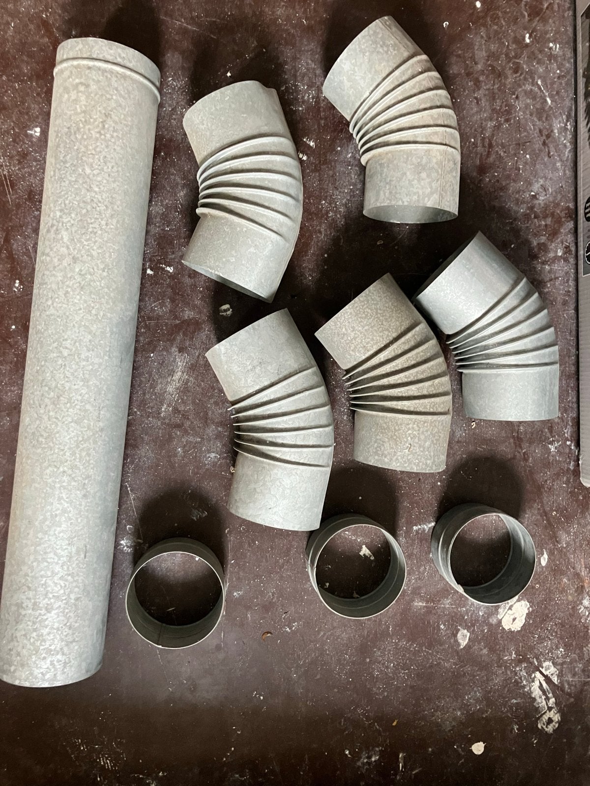 Gegalvaniseerde Ventilatiebuis Hulpstukken Ø125mm, Ophalen, Nieuw