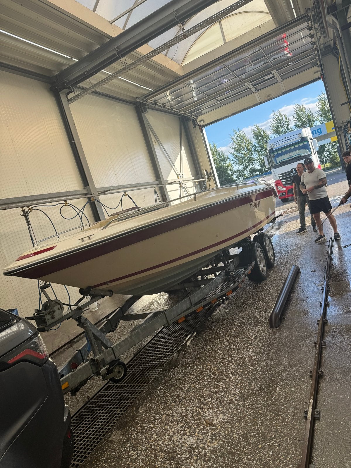 speedboot met trailer, Ophalen, Gebruikt, Polyester