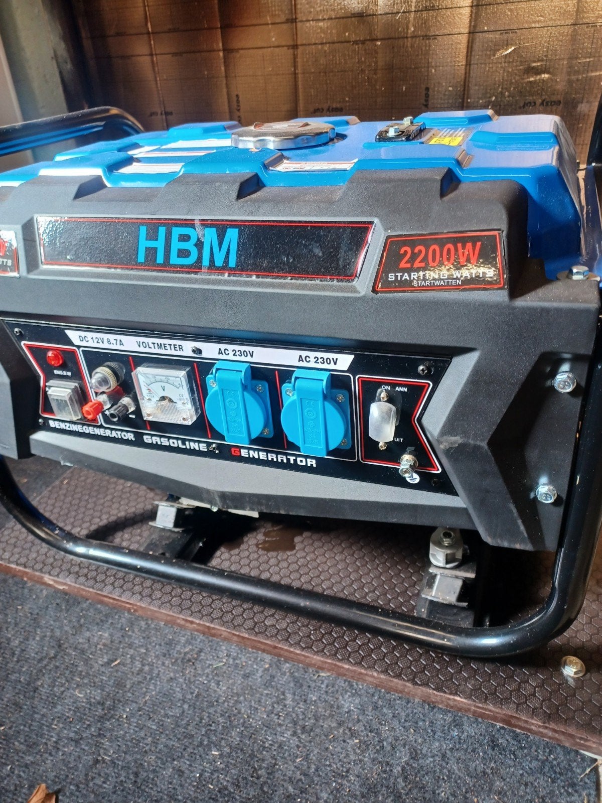 HBM Benzinegenerator 2000W - Zo goed als nieuw, Ophalen, Nieuw, Minder dan 5 kVA, Benzine