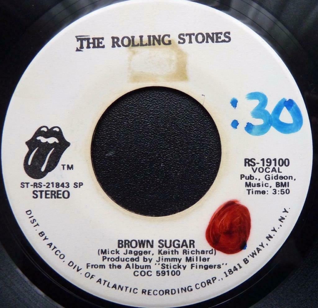 US50 rolling stones Brown Sugar US71pr3 €15, Gebruikt, 7 inch, Promo, Ophalen of Verzenden