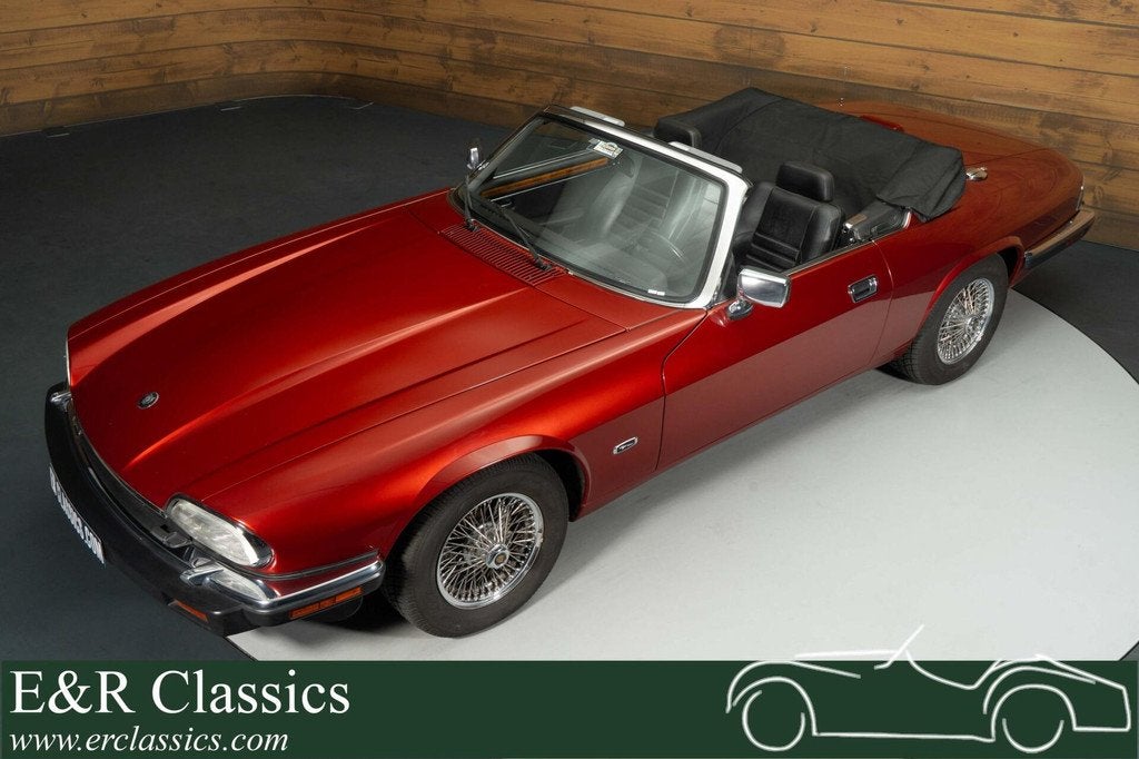 Jaguar XJS Cabriolet | 1992, Auto's, Oldtimers, Bedrijf, Te koop, Lederen bekleding, Open dak, Jaguar, Benzine, Cabriolet, Automaat