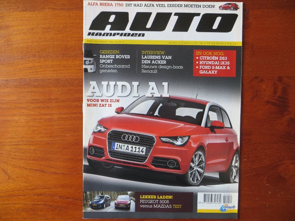 Autokampioen 4 2010 Audi A1, Peugeot 5008, Mazda 5, Defender, Ophalen of Verzenden, Nieuw, Mazda