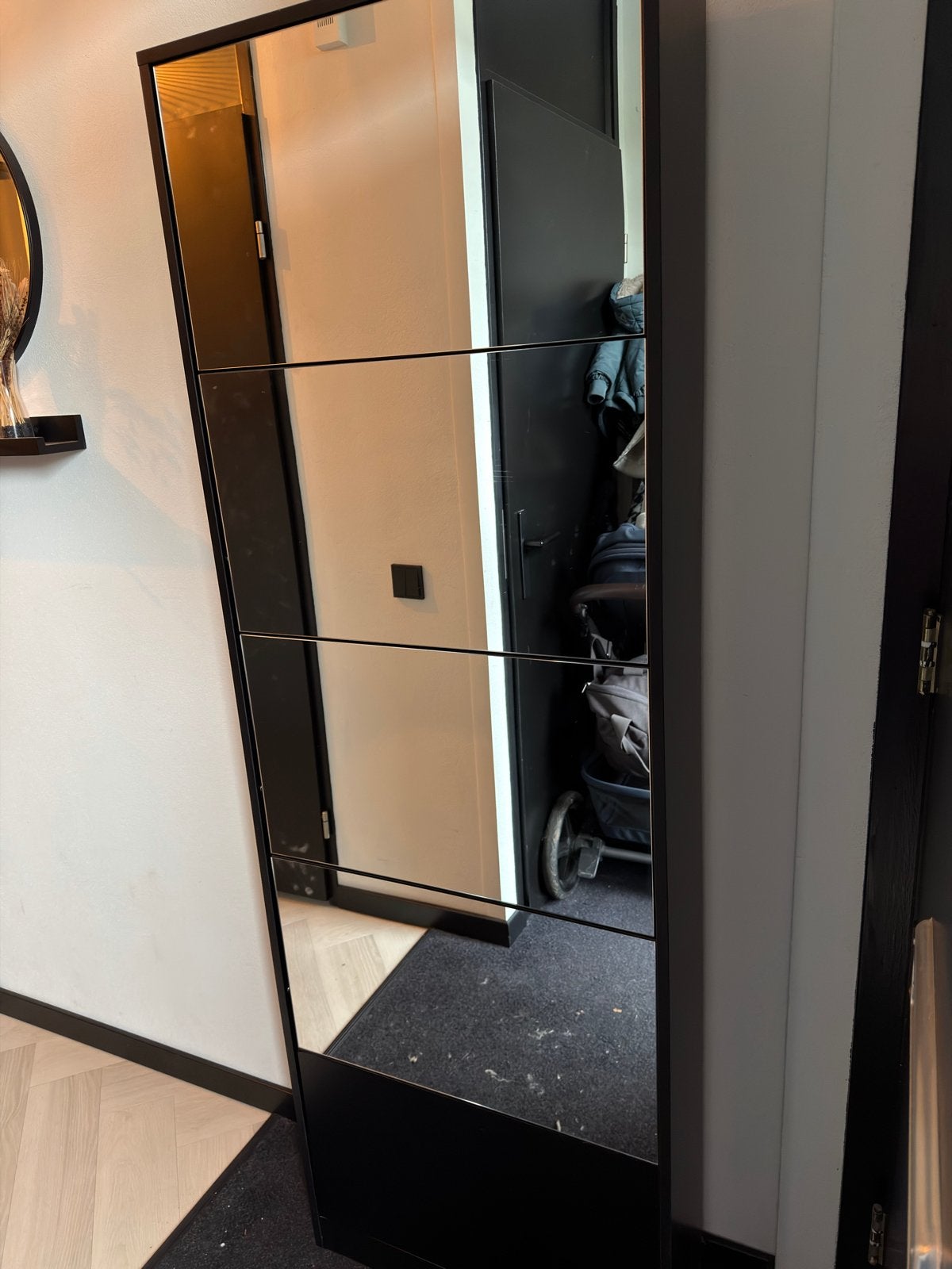 Schoenenkast met spiegeldeuren, Ophalen, Gebruikt