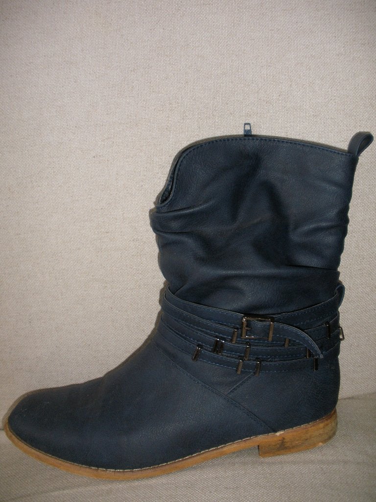 Laarsjes blauw maat 41, Ophalen of Verzenden, Zo goed als nieuw, Blauw