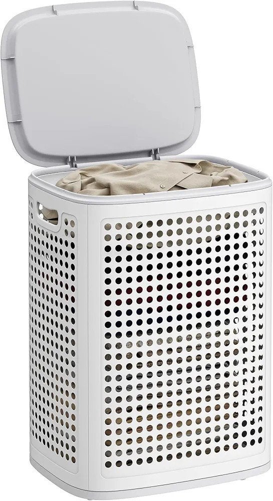 Wasmand met deksel, plastic wasmand, 75 liter, Nieuw, Ophalen of Verzenden, Q