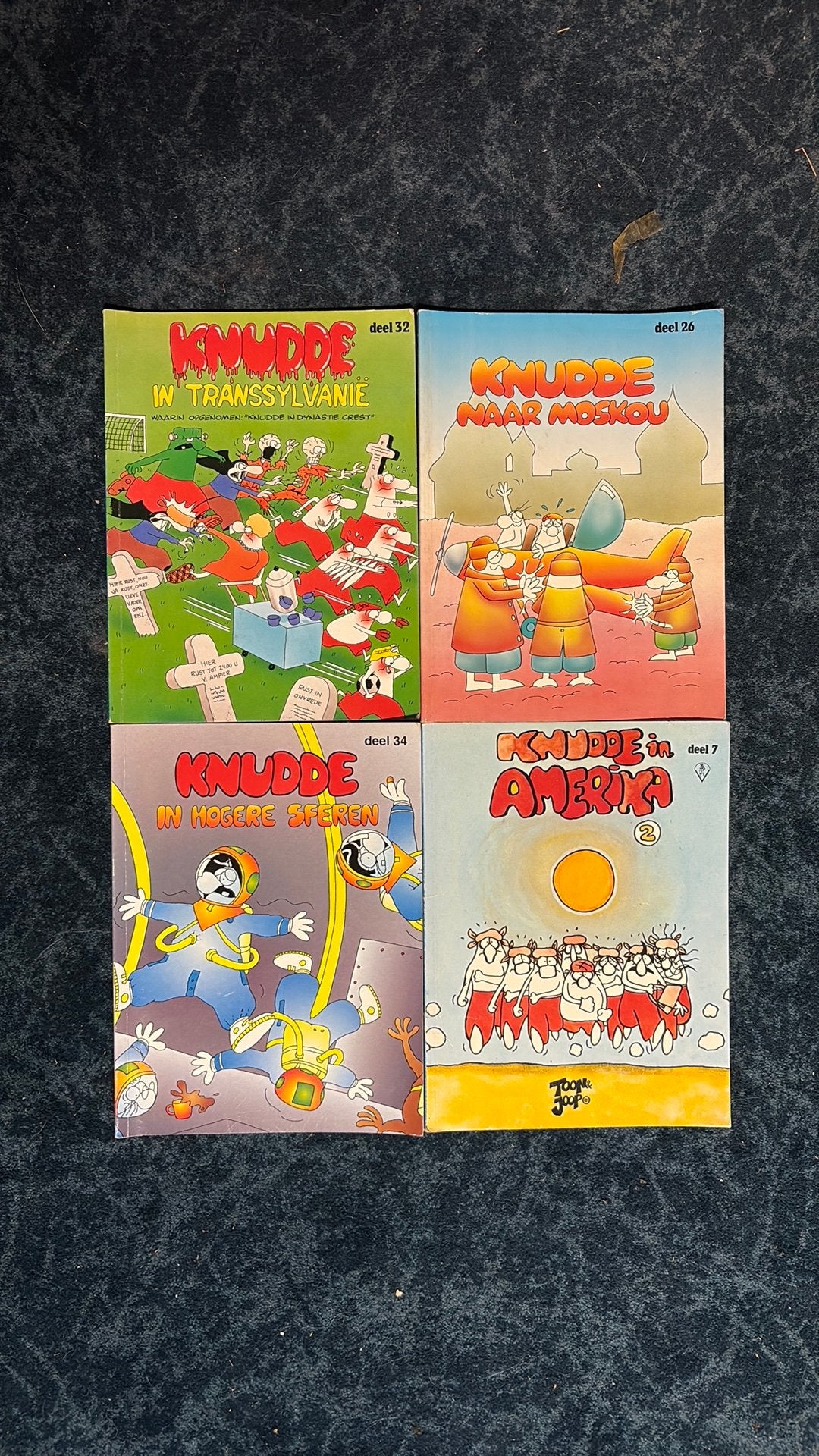 4x stripboeken jaren 60/70, Meerdere stripboeken, Ophalen of Verzenden, Zo goed als nieuw