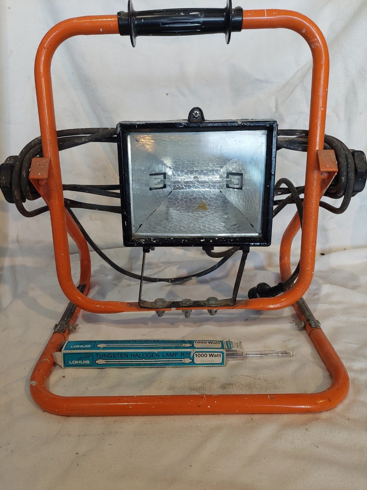 Bouwlamp 1000W met reserve halogeenlamp, Doe-het-zelf en Verbouw, Ophalen of Verzenden