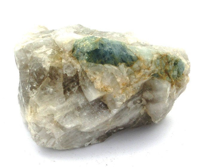 Aquamarijn in kwarts 655 gram, -, -, Nieuw, Ophalen of Verzenden