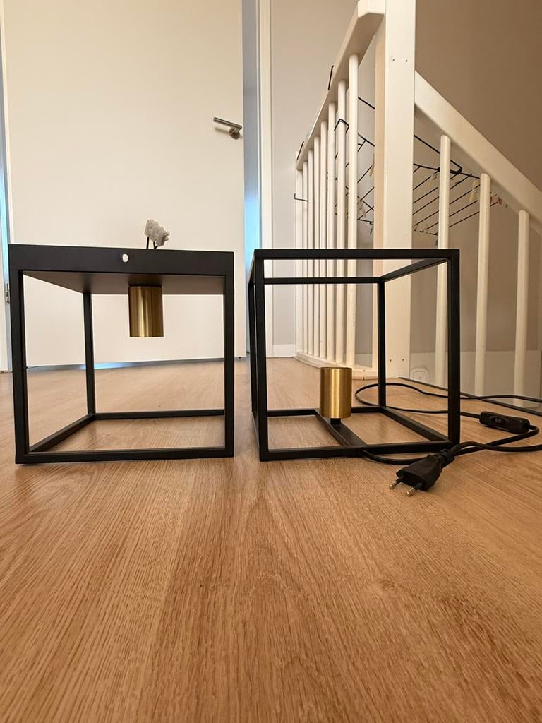 Lampenset plafond en tafel, Huis en Inrichting, Lampen | Tafellampen, Ophalen of Verzenden, Zo goed als nieuw, Minder dan 50 cm