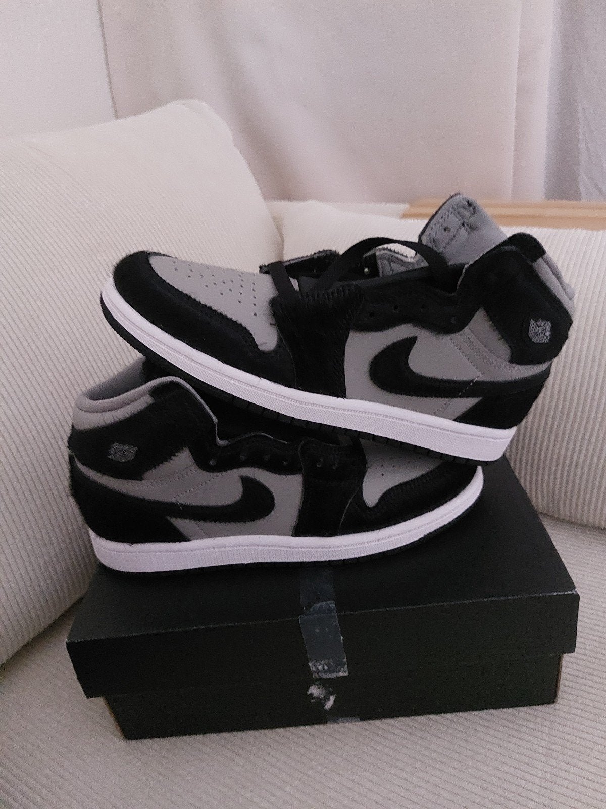 Nike Air Jordan 1 Mid SE 'Shadow' (GS) - Nieuw in doos, Ophalen, Zwart, Nike, Nieuw