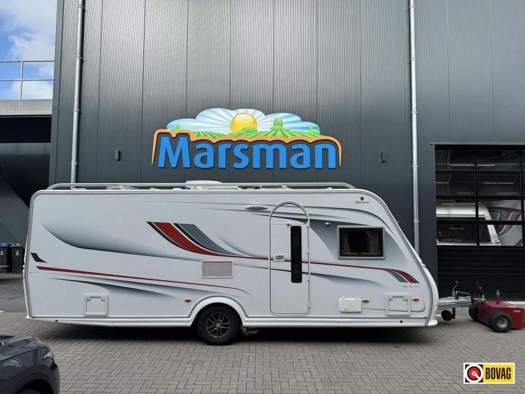 Kabe Imperial 600 DXL Top conditie | 250 breed, Caravans en Kamperen, Caravans, Rondzit, Schokbreker, Kabe, Overige typen