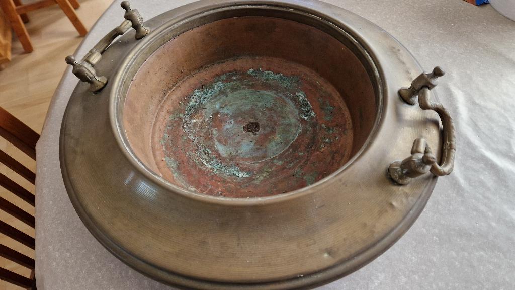 grote koperen pot brassero, Ophalen of Verzenden
