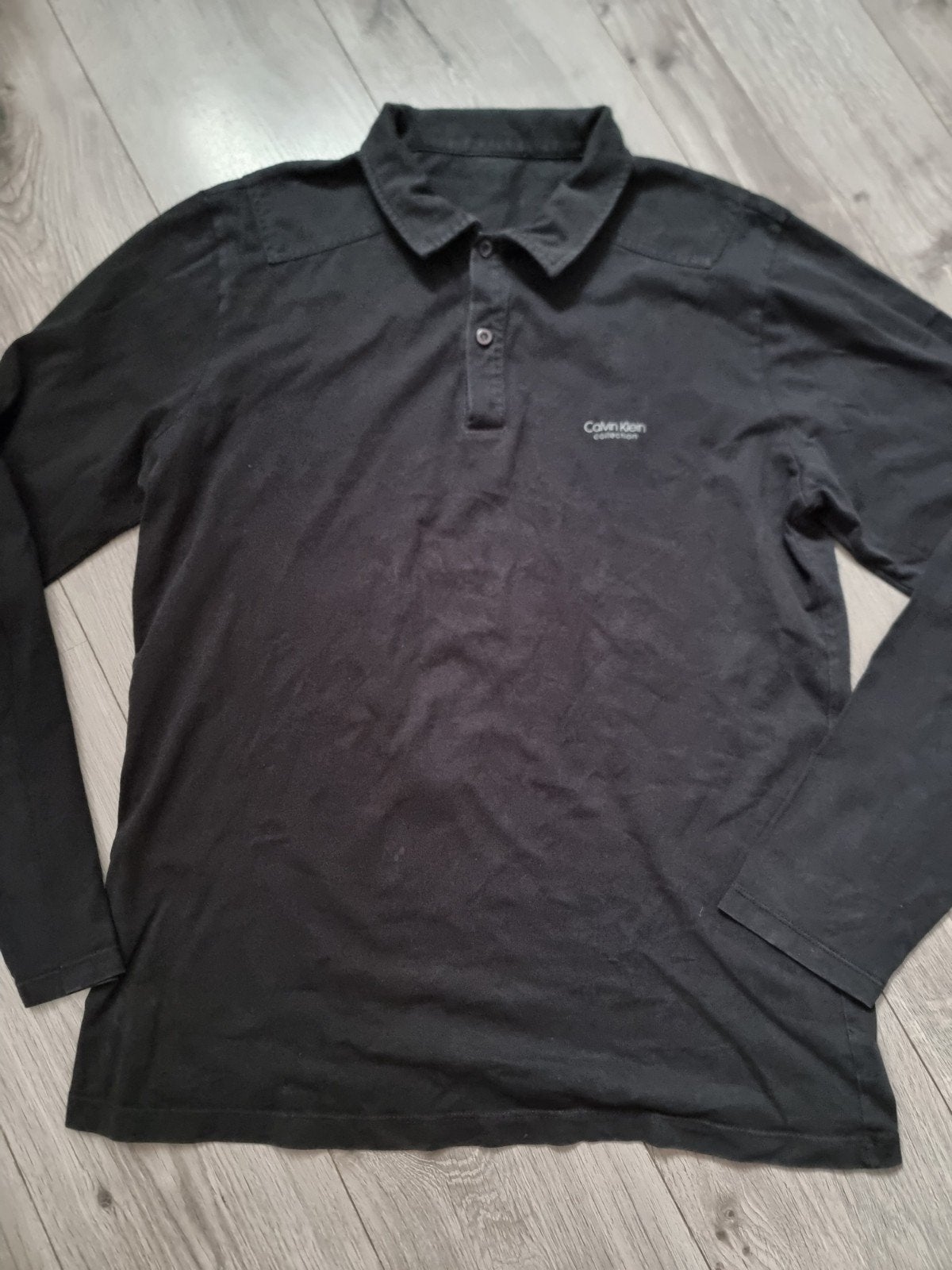 Zwart heren longsleeve Calvin Klein, maat L (BG9), Kleding | Heren, Polo's, Ophalen of Verzenden, Zo goed als nieuw, Zwart