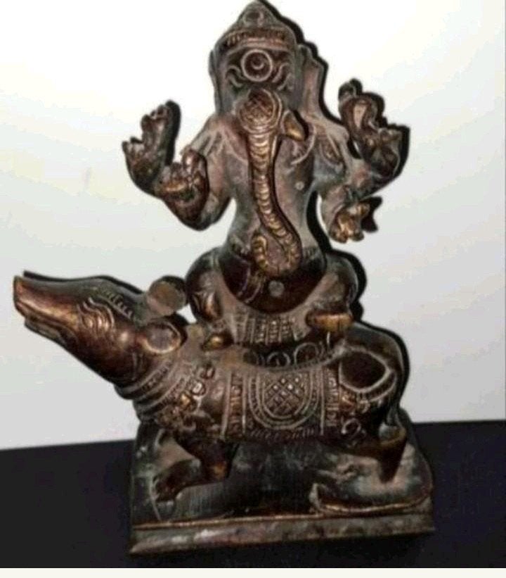 Oude Ganesha brons 15cm, Ophalen