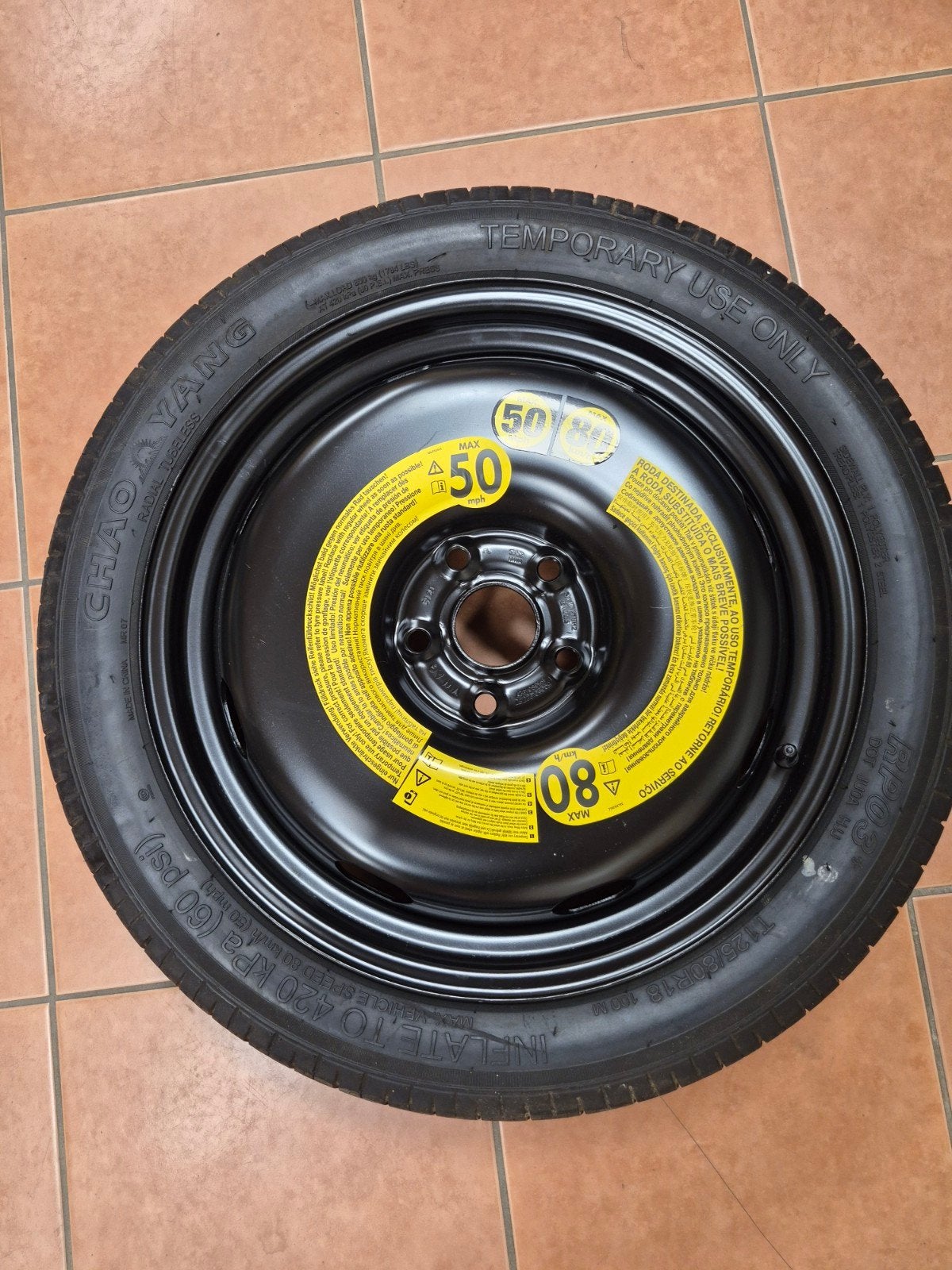 reservewiel 18inch, Ophalen, Zo goed als nieuw