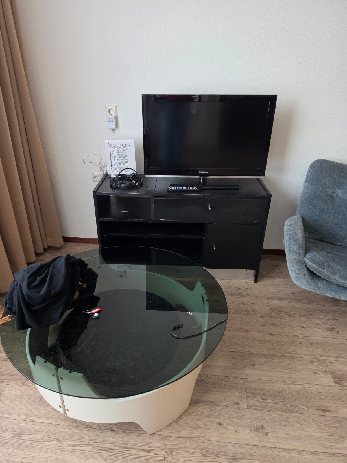 Prachtige Vintage Space Age Salontafel – Jaren '70, Ophalen, Huis en Inrichting