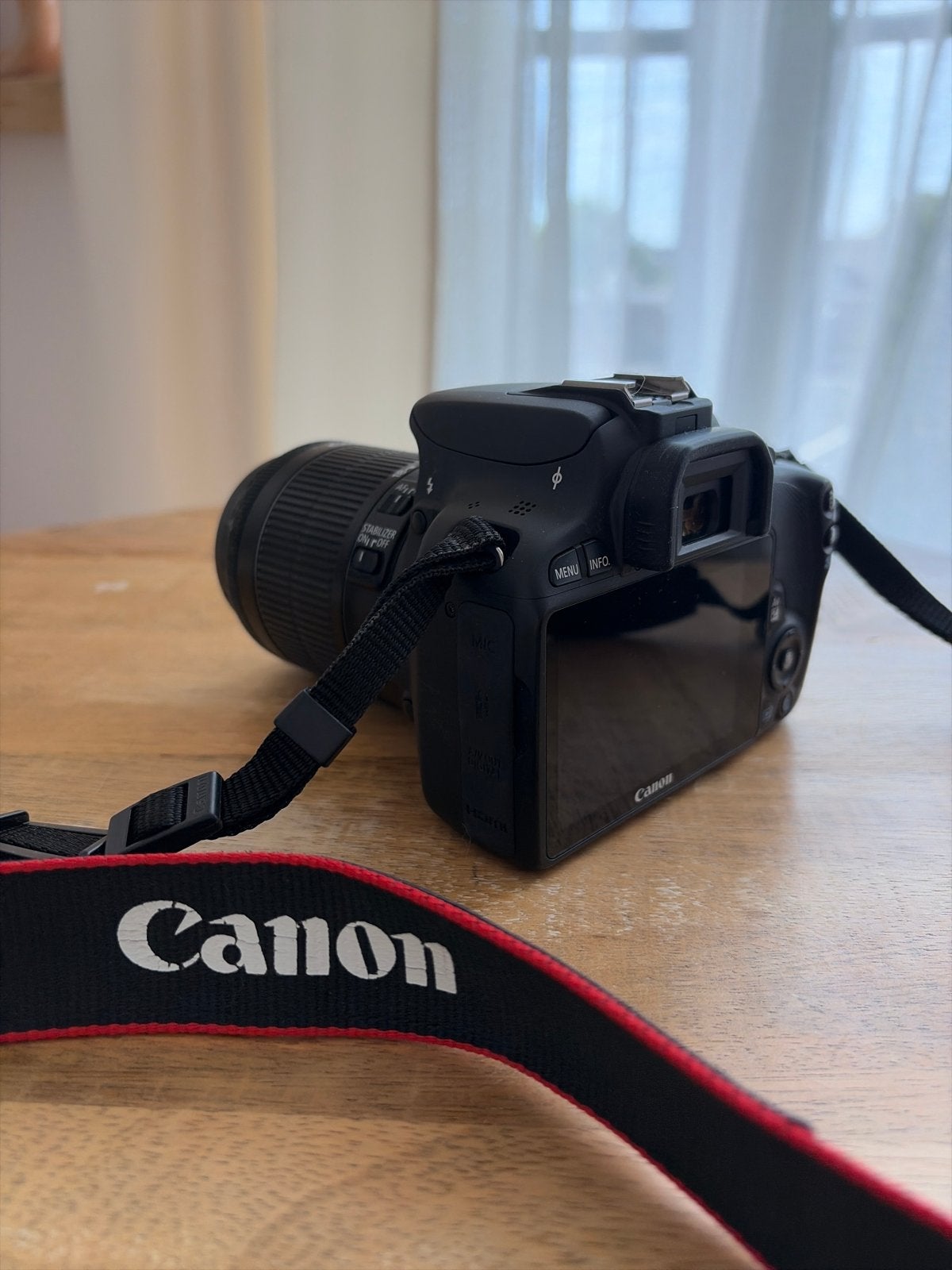 Canon EOS 100D Spiegelreflexcamera met EF-S 18-55mm lens, Spiegelreflex, Canon, Beeldstabilisatie, Ophalen of Verzenden