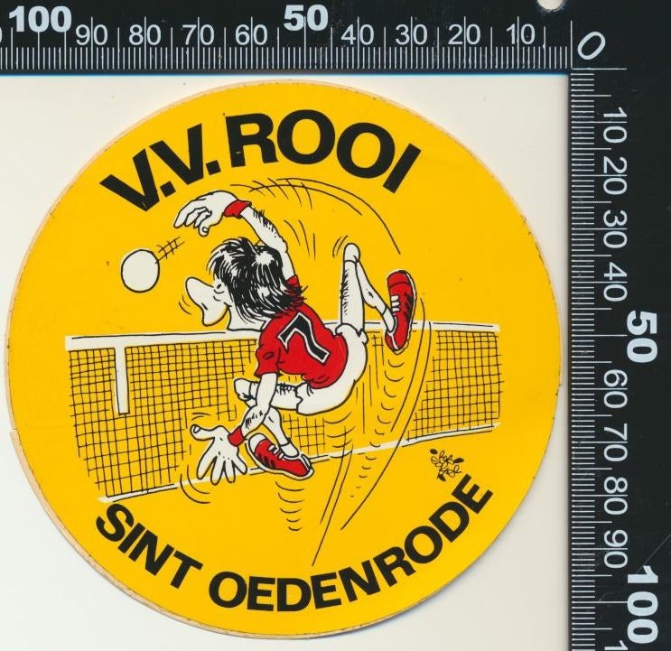Sticker: VV Rooi - Sint Oedenrode, Ophalen of Verzenden, Zo goed als nieuw, Sport