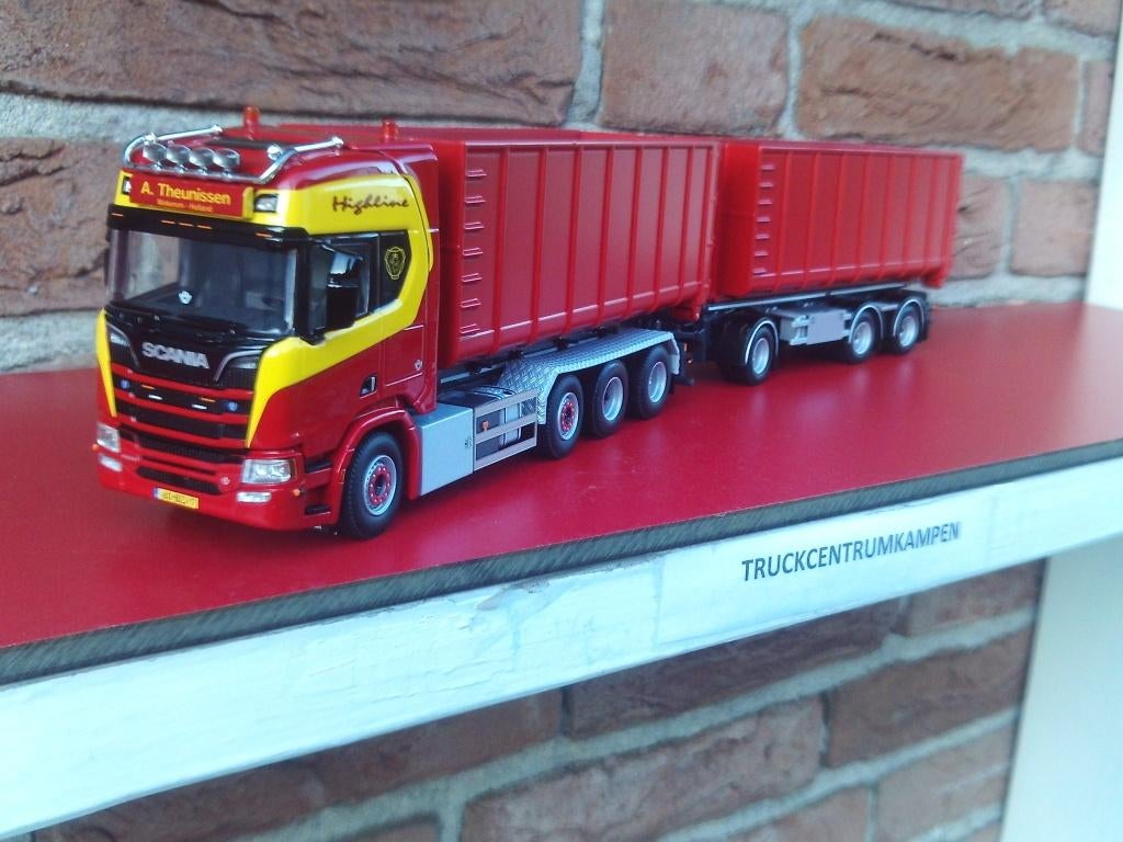 WSI  Scania  R  Highline  6 x 2  van   A.  Theunissen, Hobby en Vrije tijd, Modelauto's | 1:50, Ophalen of Verzenden, Nieuw, Bus of Vrachtwagen
