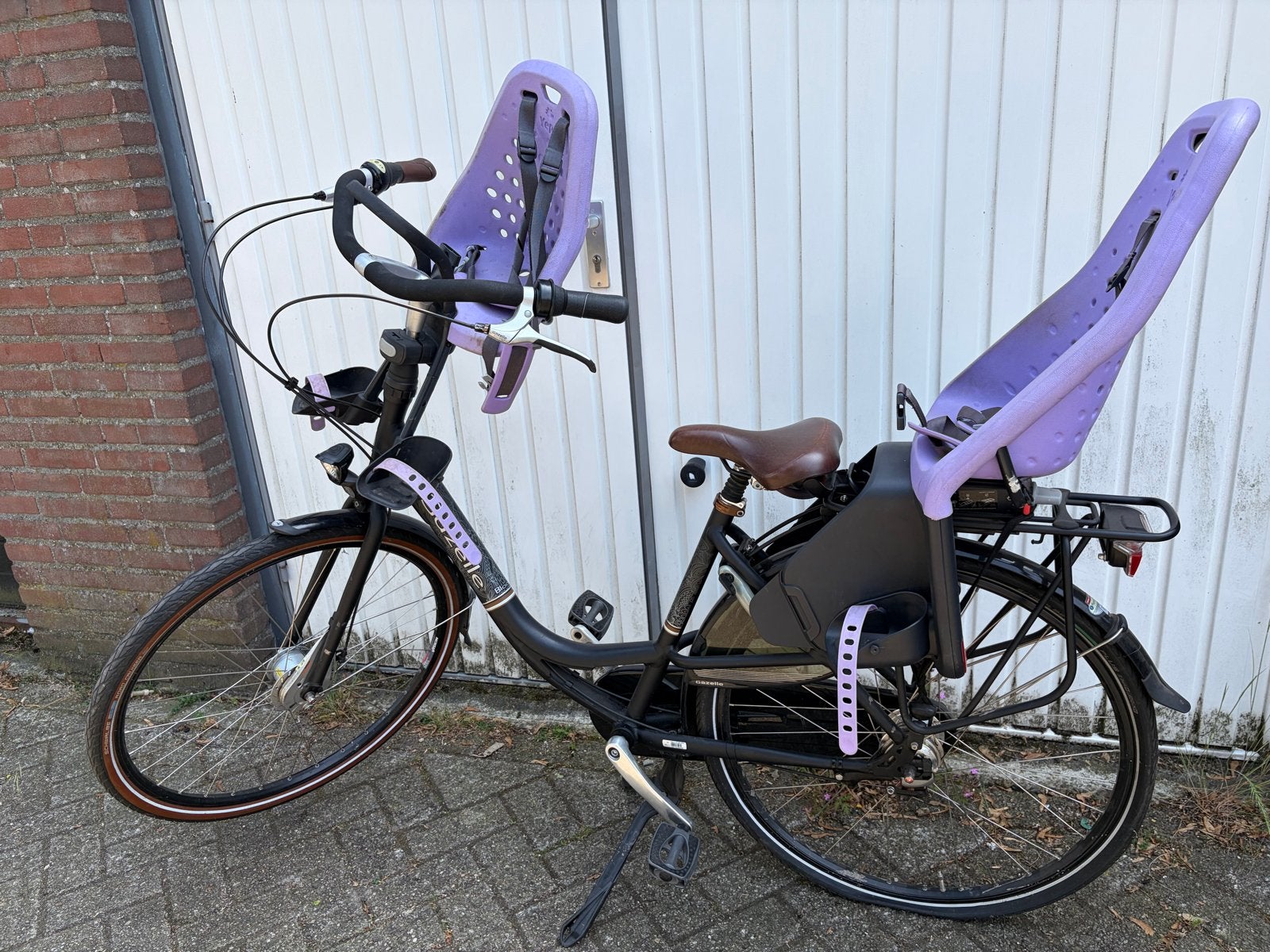 Gazelle Bloom moederfiets met 2 zitjes, Fietsen en Brommers, Fietsen | Dames | Moederfietsen, Ophalen, 2 zitjes, Gebruikt, 47 tot 50 cm