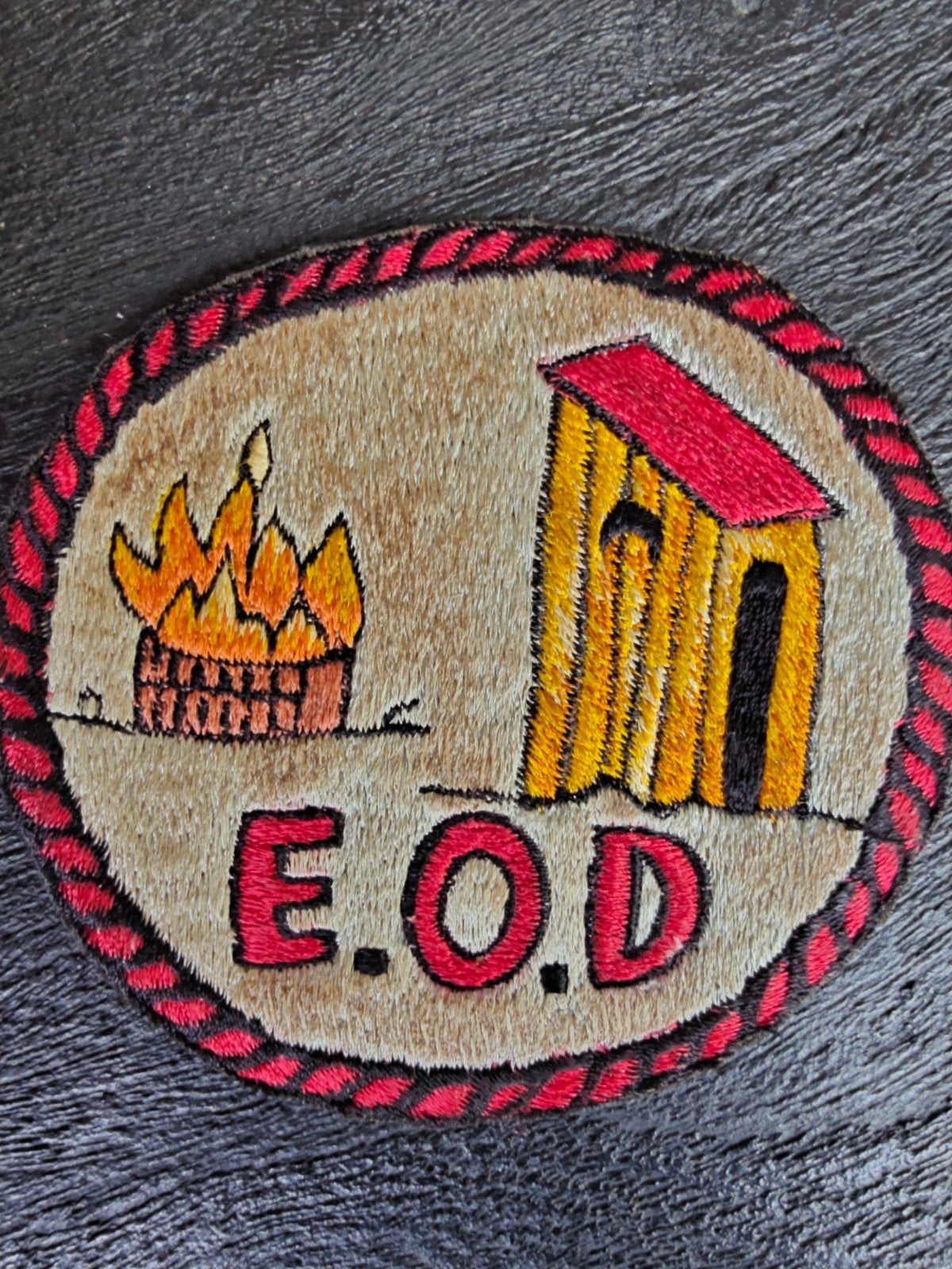 patch EOD.. jaren 70 aanmaak, Ophalen of Verzenden, Landmacht, Nederland, Embleem of Badge