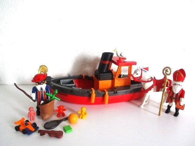 playmobil Stoomboot van Sinterklaas en zwarte Piet 5206, Kinderen en Baby's, Speelgoed | Playmobil, Complete set, Ophalen of Verzenden