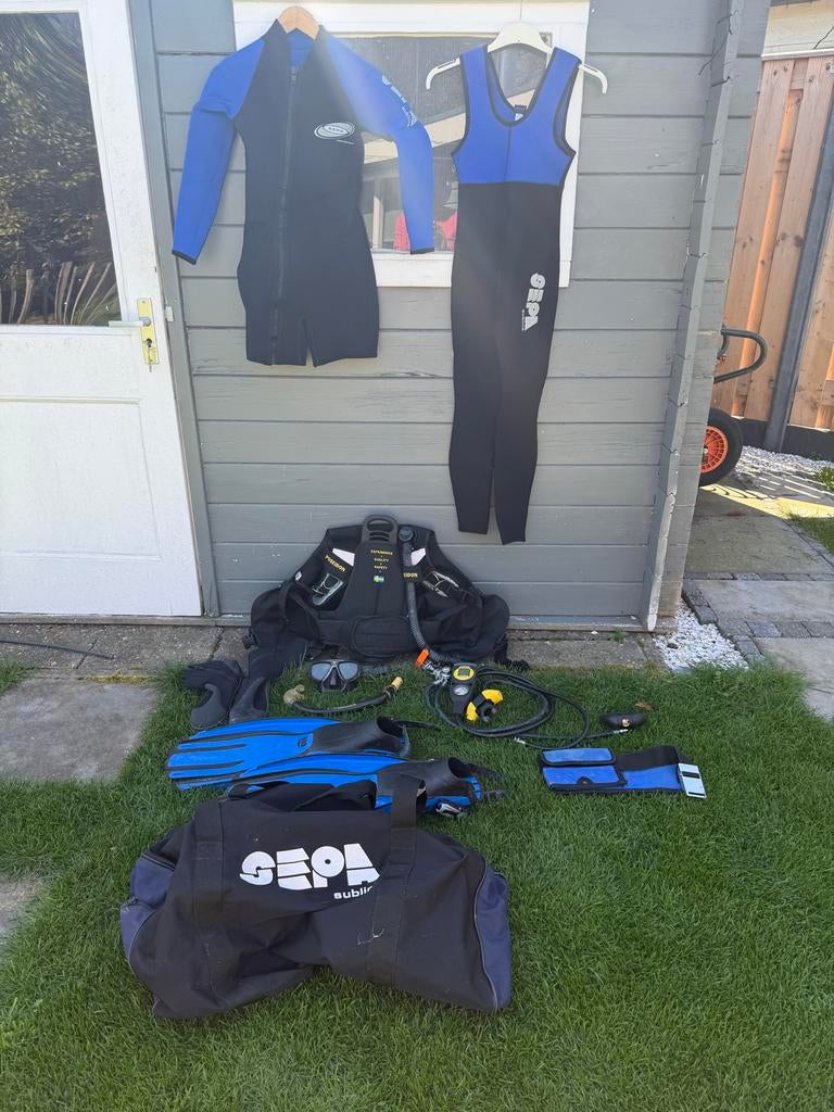 Complete duikuitrusting - Klaar voor je volgende duik!, Watersport en Boten, Duiken, Ophalen of Verzenden, Gebruikt, Duikpak