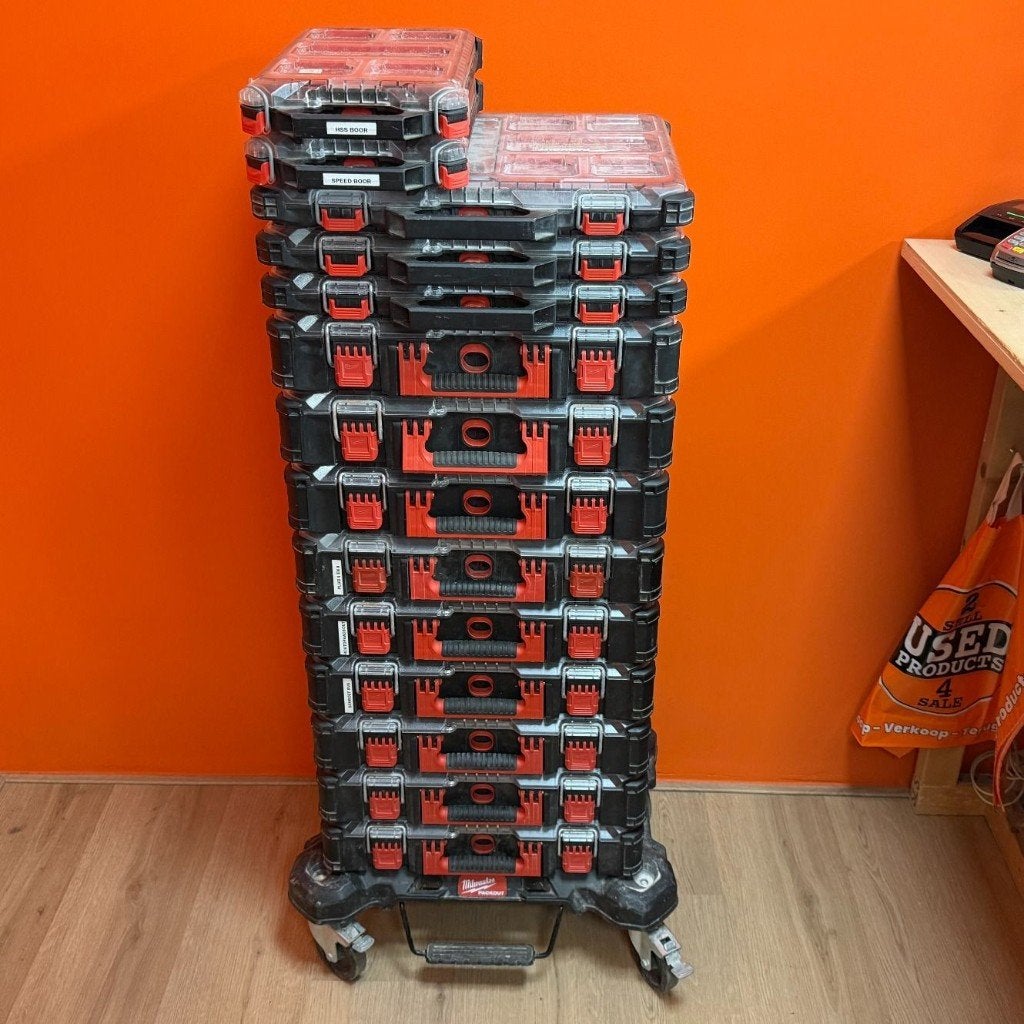 Milwaukee Packout Organisers Systeem| Deels gevuld |14 stuks