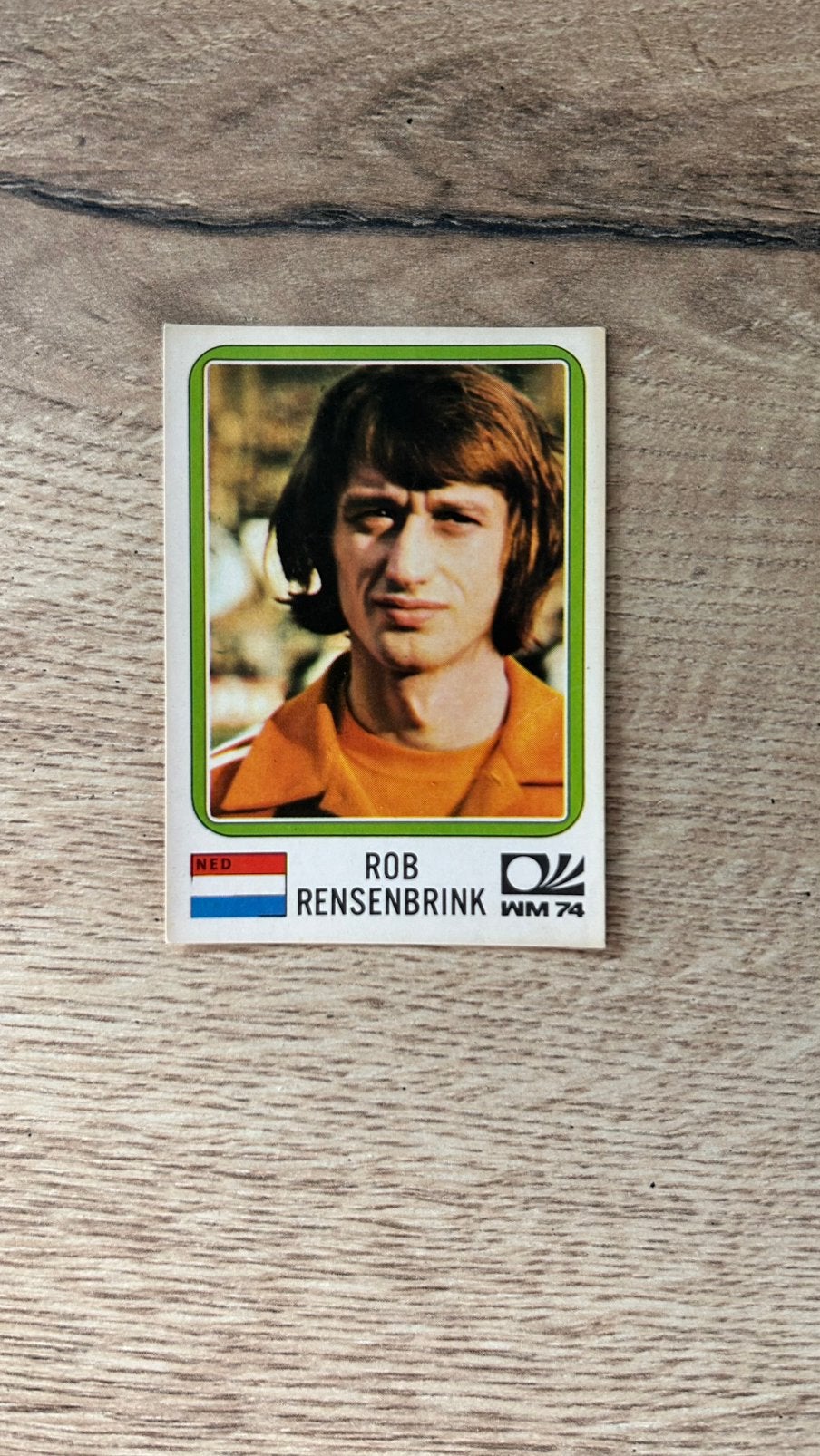 Panini München 74 plaatje Rob Rensenbrink WK 74, Verzenden, Zo goed als nieuw, Sticker