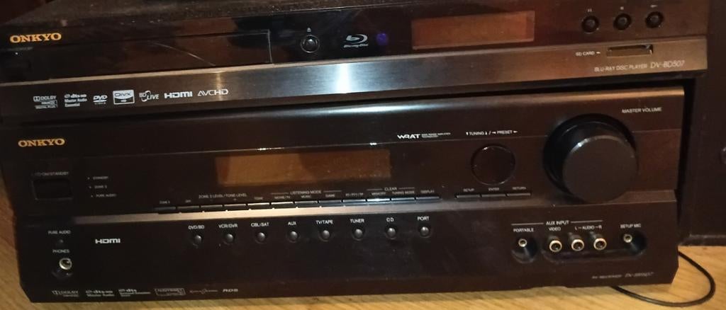 Onkyo Home Cinema Set: Versterker, Blu-ray Speler, Speakers, Audio, Tv en Foto, Stereo-sets, Gebruikt, Dvd-speler, Speakers, Overige merken