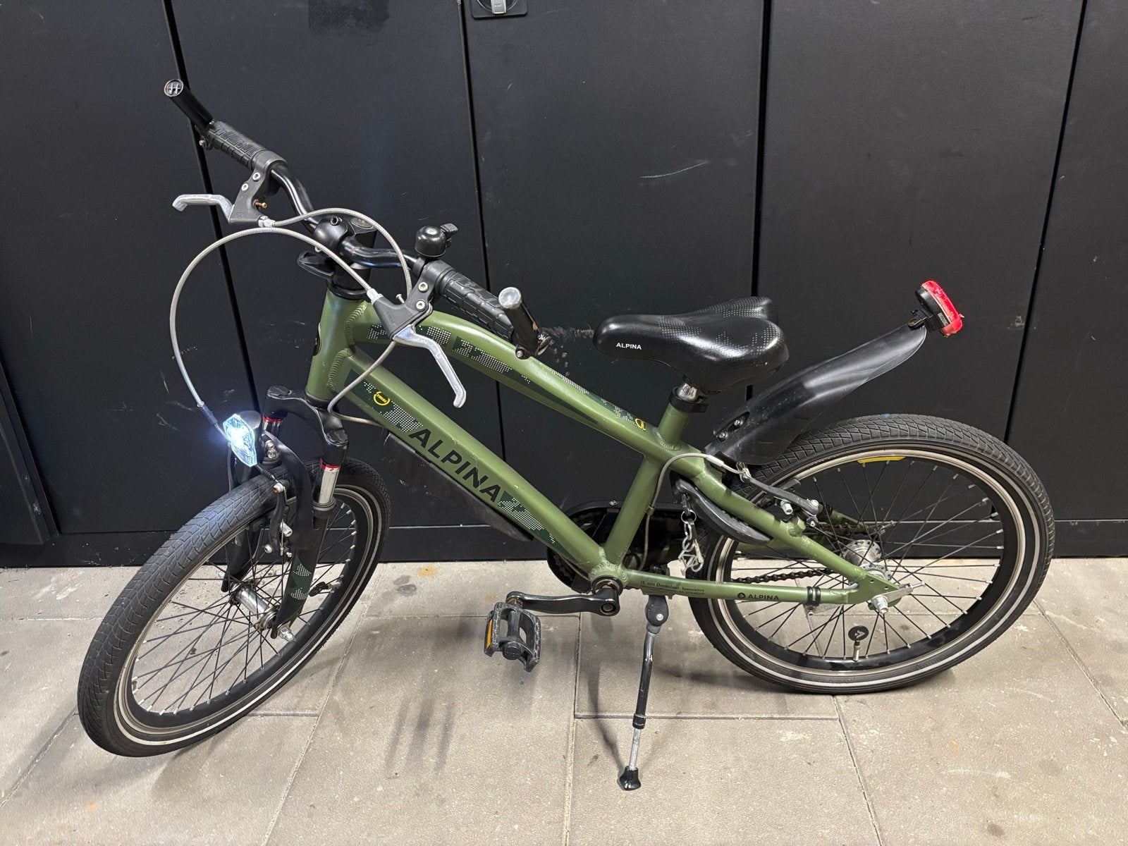 Alpina trail bike 20 inch - Army Green, Ophalen of Verzenden, Gebruikt, Velgrem, 16 tot 20 inch