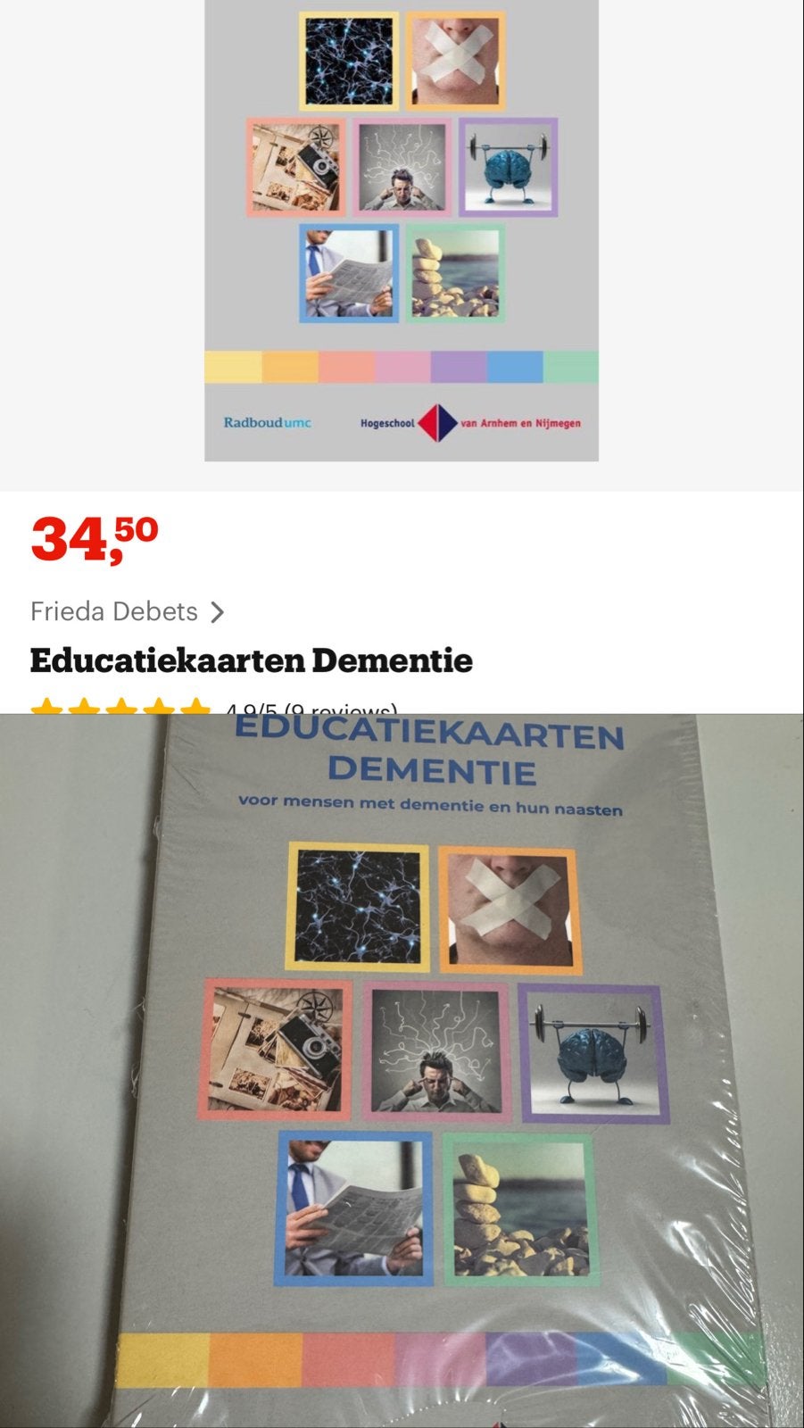 Educatiekaarten Dementie - Nieuw, Ophalen of Verzenden, Gamma, Nieuw, Overige niveaus