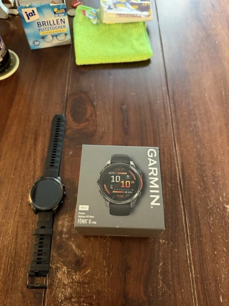 Garmin Fenix 8 47, Garmin, Ophalen of Verzenden, Zo goed als nieuw, GPS