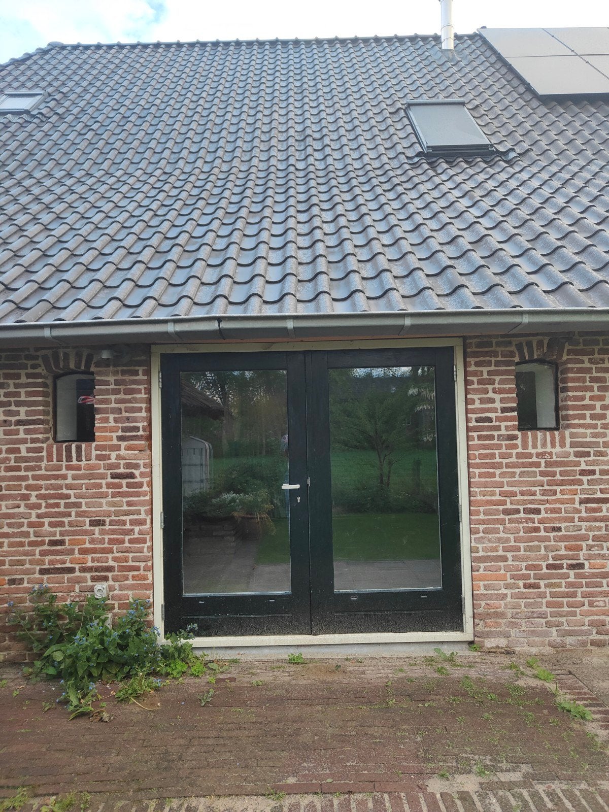 Tuindeuren 188,5 breed x 180 hoog, Ophalen, Gebruikt, 120 cm of meer, Minder dan 200 cm