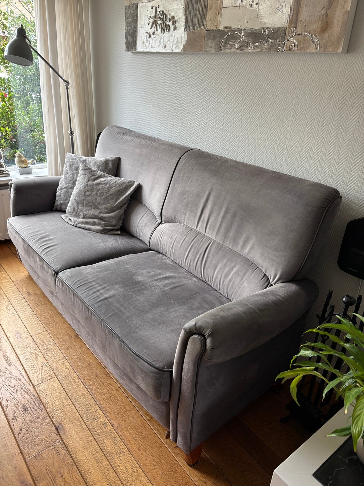 Bankstel + Fauteuil, Huis en Inrichting, Ophalen, Gebruikt, Minder dan 75 cm, 150 tot 200 cm