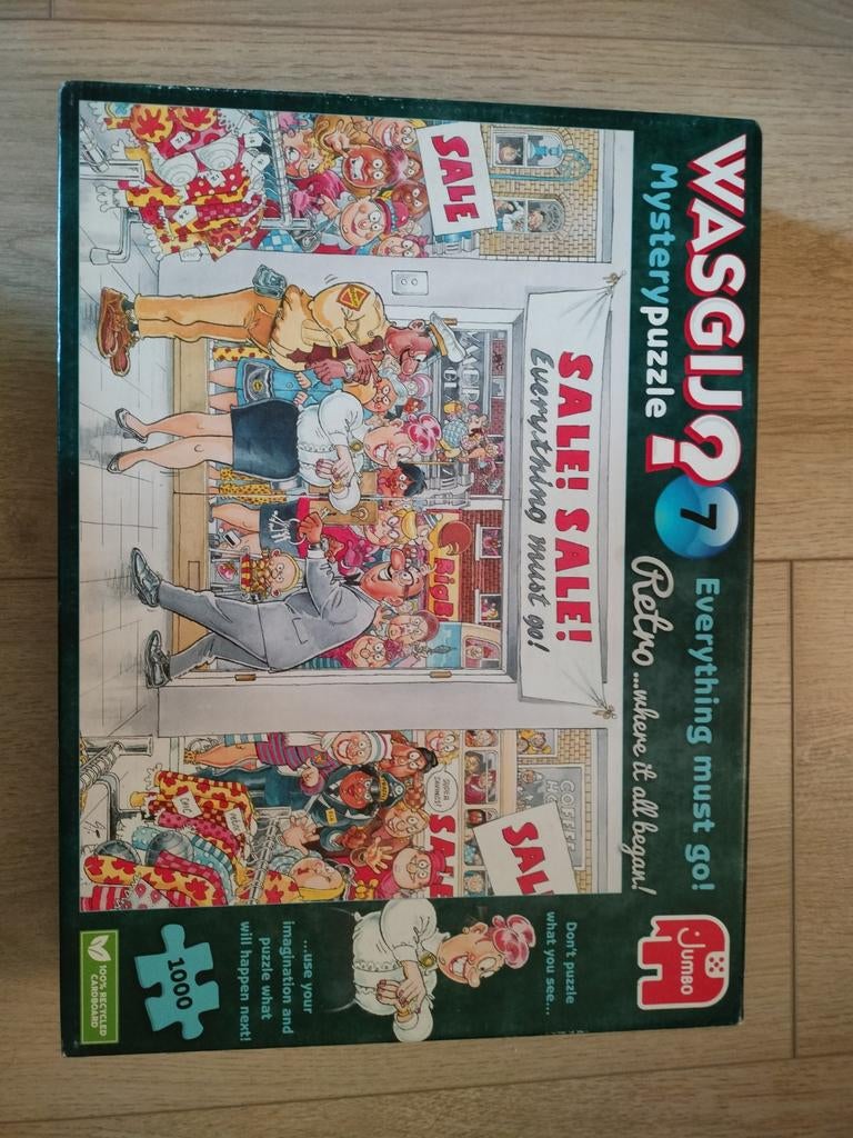 Wasgij Retro 7: Everything Must Go! Legpuzzel 1000 stukjes, Ophalen of Verzenden, Meer dan 50 stukjes, Zo goed als nieuw, 6 jaar of ouder
