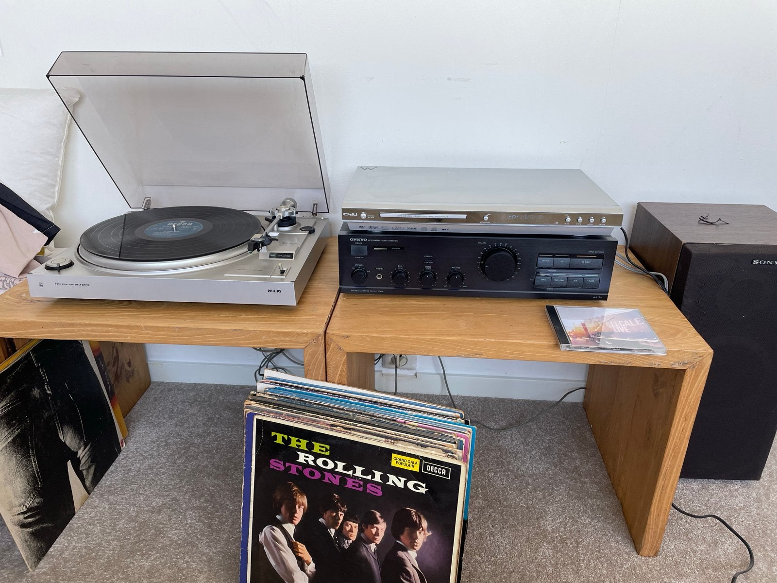 Philips Platenspeler met Versterker en Speakers, Ophalen of Verzenden, Gebruikt, Platenspeler, Philips