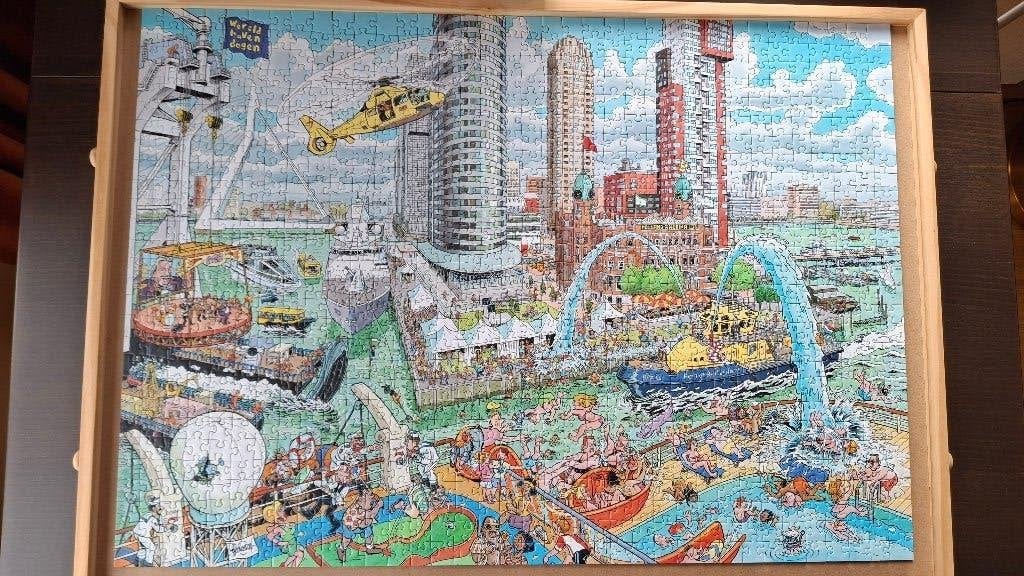 Legpuzzel Rotterdam, Ophalen, 500 t/m 1500 stukjes, Zo goed als nieuw, Legpuzzel
