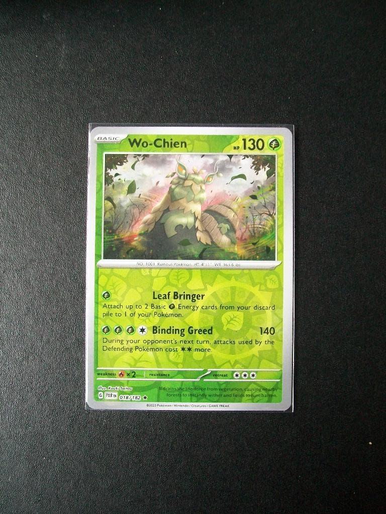 2166: Nieuwe Pokemonkaart Holofoil WO-CHIEN HP 130 (018/182), Verzenden, Nieuw, Losse kaart, Foil