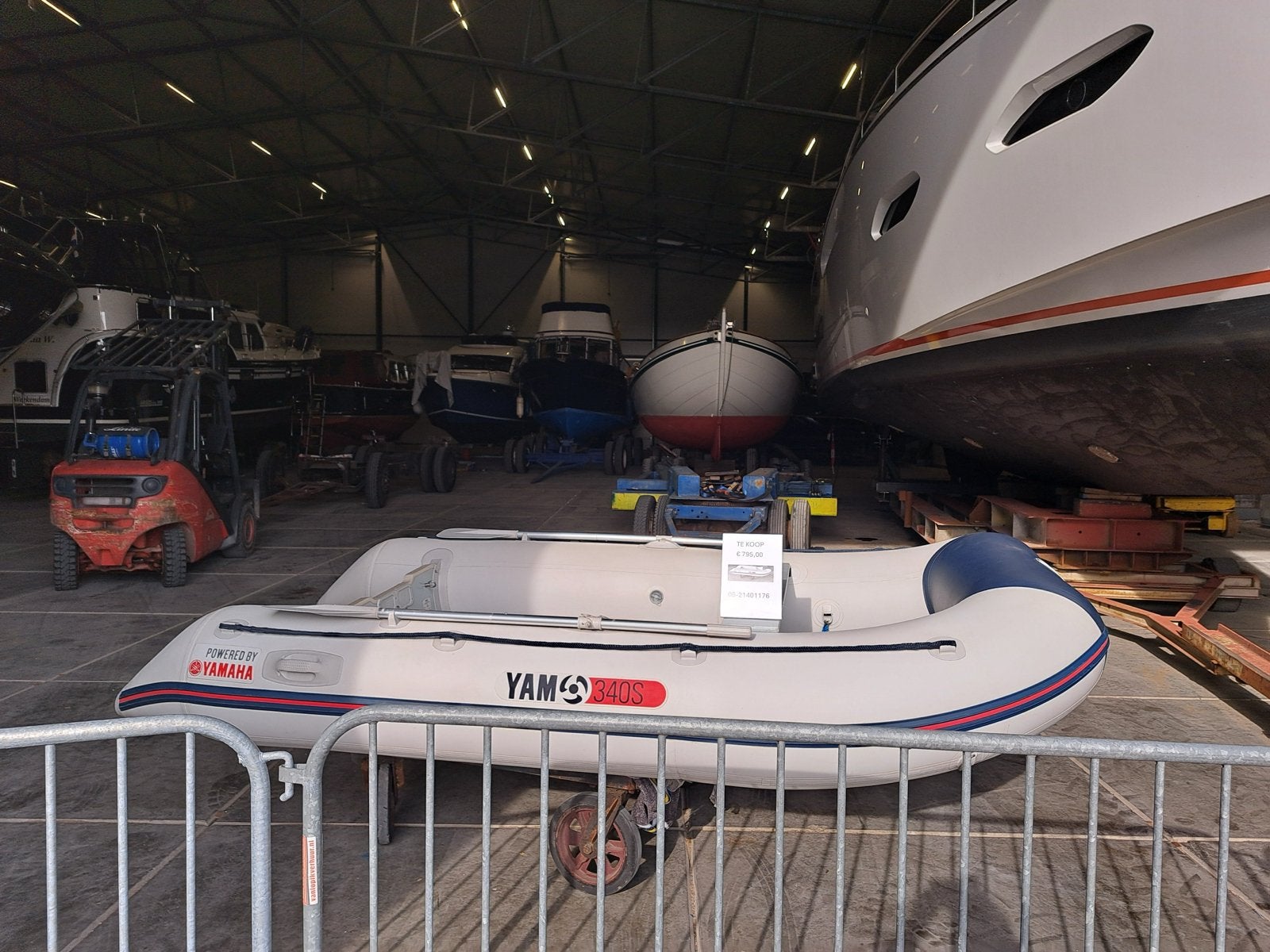 Yam 340s Rubberboot met Aluminium Bodemplaten -Zeer Goede St, Ophalen of Verzenden, Zo goed als nieuw, Aluminium, Yam