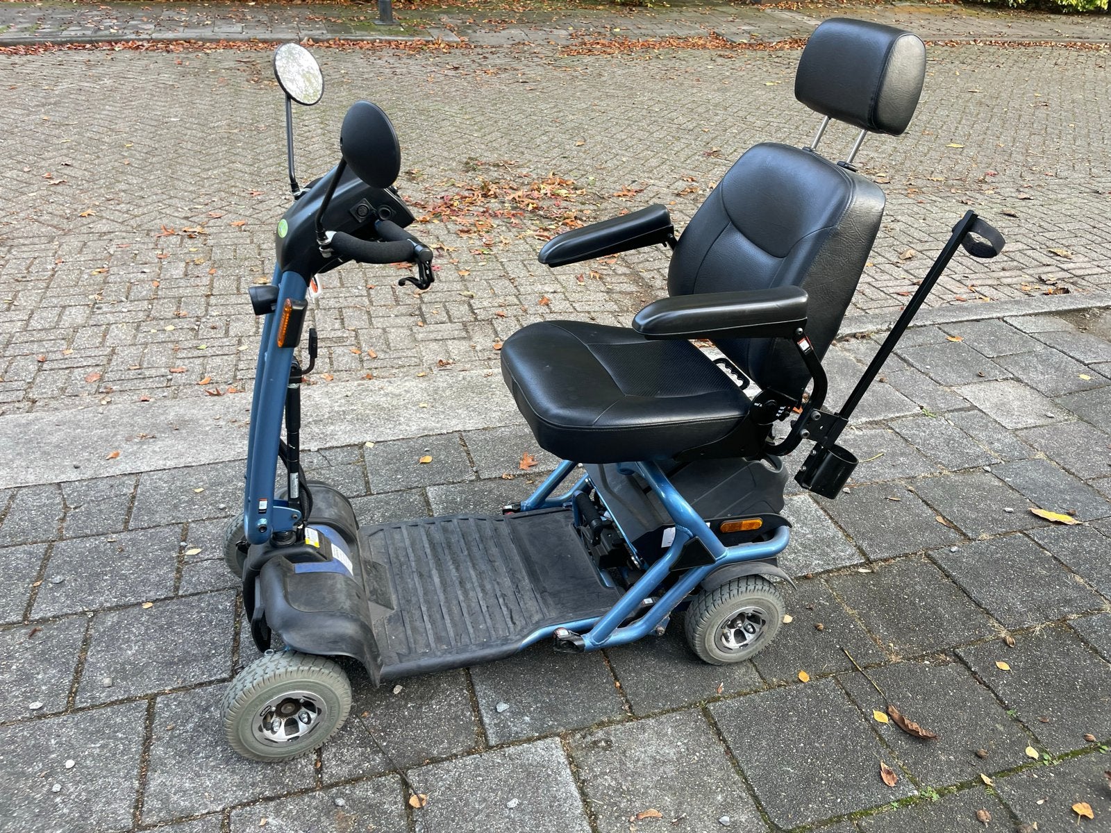 Scootmobiel inklapbaar electrisch,kleur blauw, Diversen, 10 km/u of minder, Gebruikt, 16 t/m 25 km, Ophalen