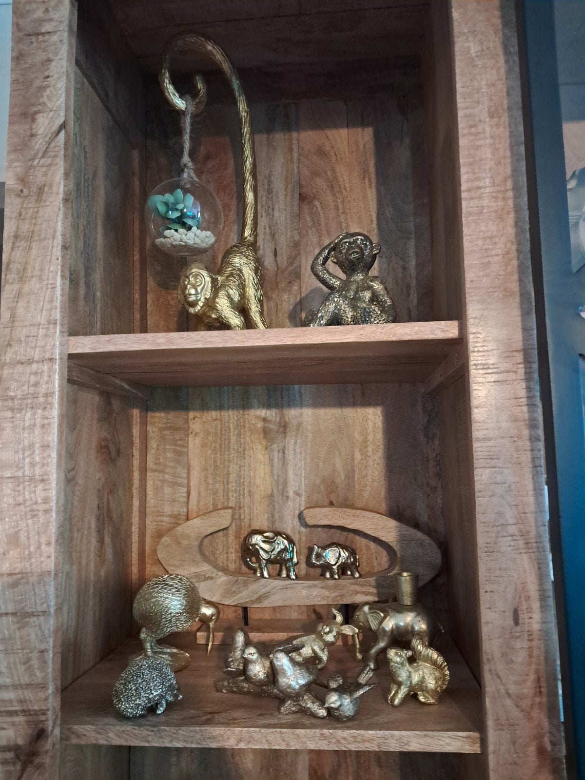 Decoratieve gouden dierenbeeldjes - set, Ophalen of Verzenden, Zo goed als nieuw, Goud, Metaal
