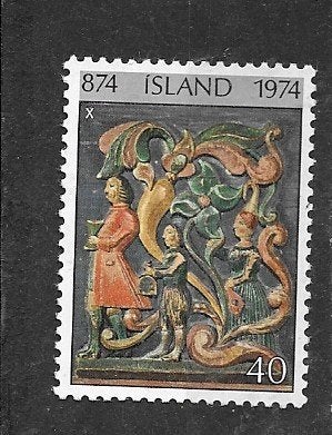 Ijsland,mi.496, postfris,met plakrestje, Verzenden, Overige landen, Postfris