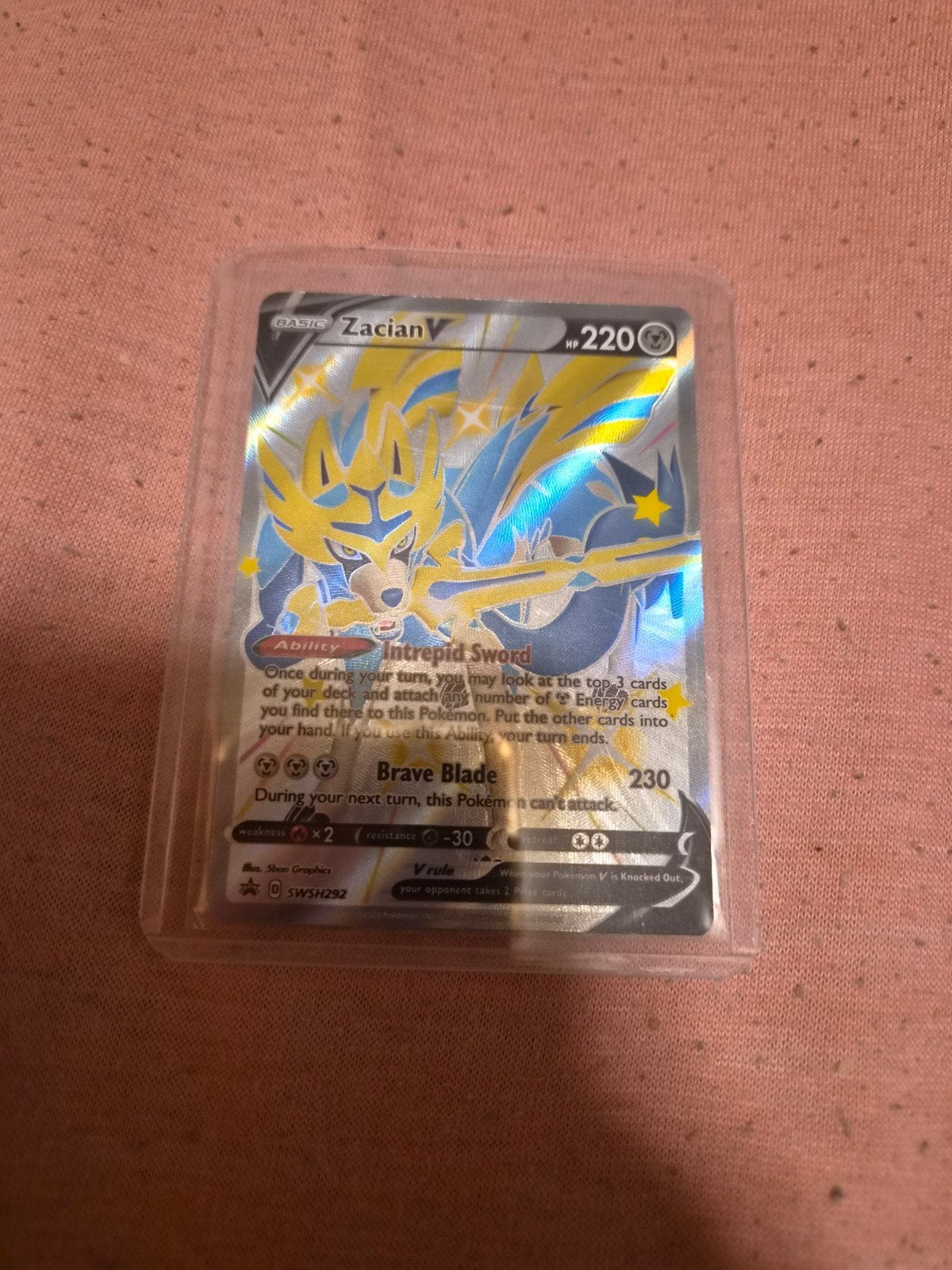 Pokémon Kaart: Zacian V (SWSH292) - Zo goed als nieuw, Verzenden