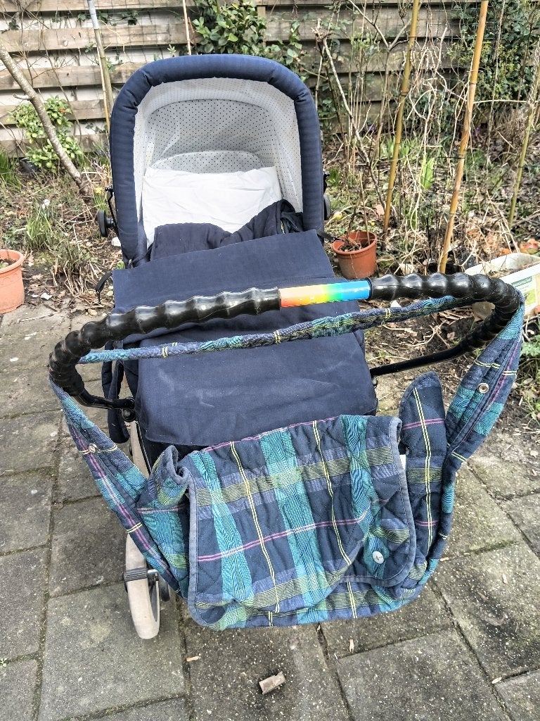Vintage Teutonia baby/kinderwagen 3 in 1, Luchtbanden, Zo goed als nieuw, Combiwagen, Ophalen