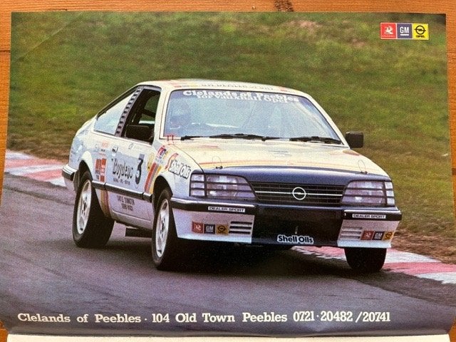 Diverse posters van een Opel Monza op het circuit, Ophalen of Verzenden, Gebruikt, Auto's