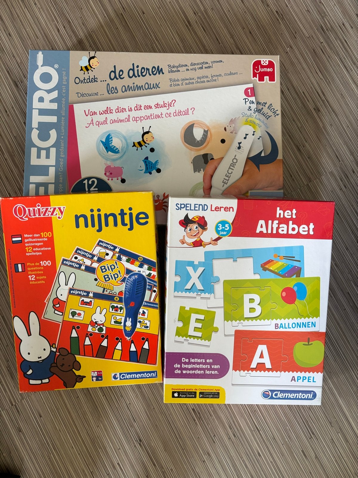 Educatieve Spellen Set: Electro, Nijntje Quizzy & Alfabet, Ophalen of Verzenden, Gebruikt, Elektronica, Met licht