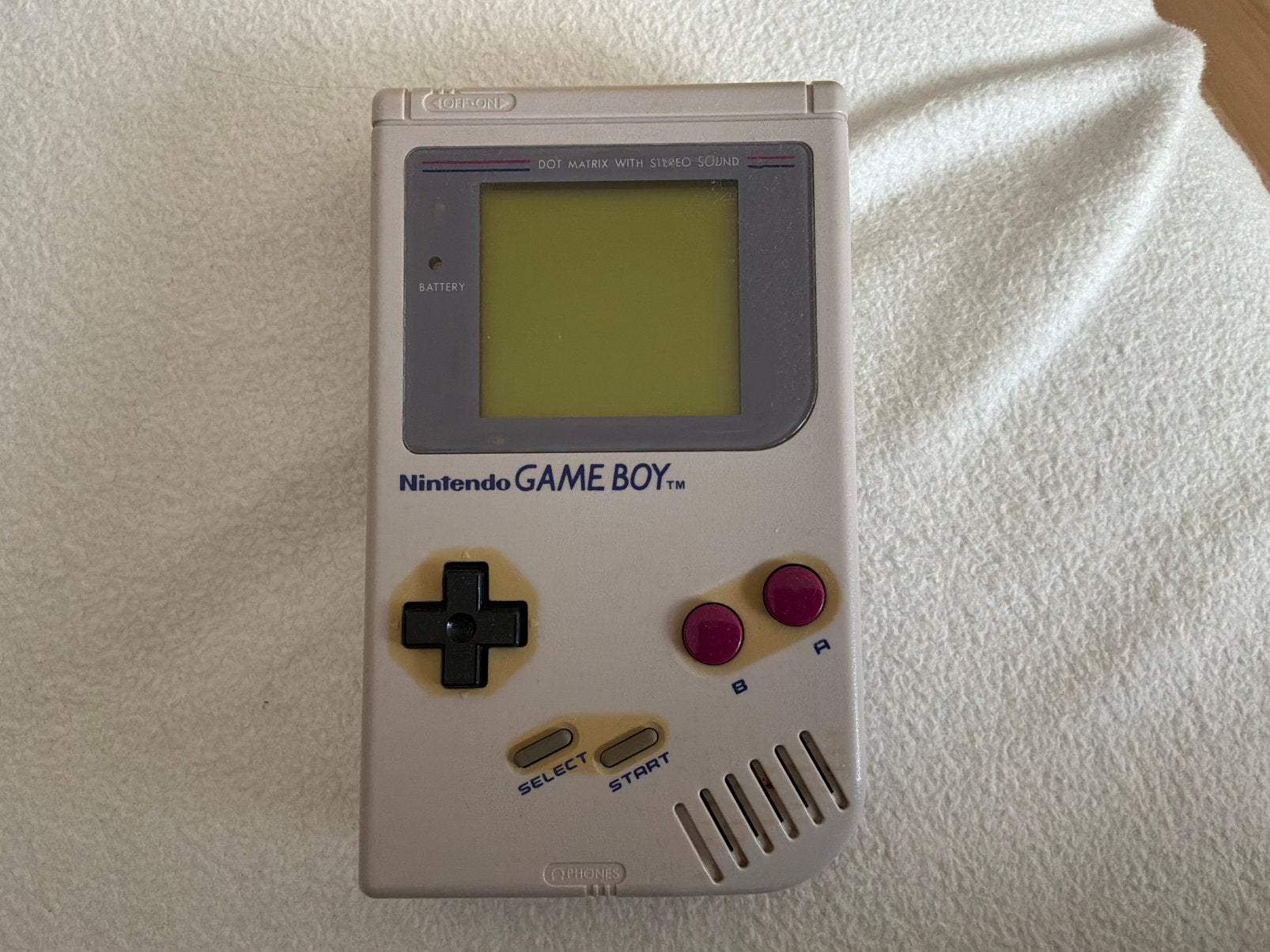 vintage gameboy classic 1989 dmg-01 game boy, Spelcomputers en Games, Spelcomputers | Nintendo Game Boy, Ophalen, Gebruikt, Game Boy Classic