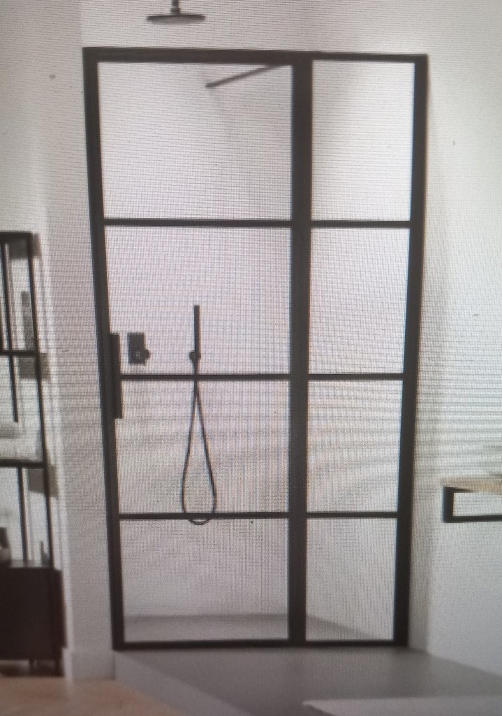 sealskin nisdeur met vast deel 120x210 nieuw in doos, Ophalen, Nieuw, Glas, Douche